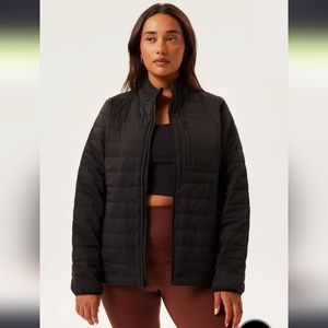 Girlfriend Collective Black Packable Puffer Jacket